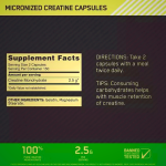 Optimum Nutrition Micronized Creatine Capsules 200 Capsules (100 Servings) Argentina | 42713-APSH