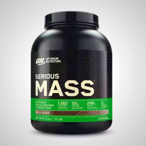 Optimum Nutrition Serious Mass Strawberry 5.45kg - High-Calorie Weight Gainer for Muscle Growth (16 Servings)